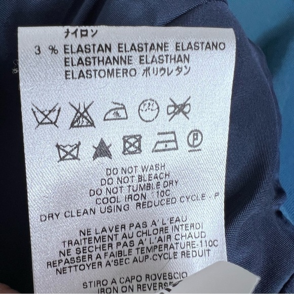 Love Moschino Blue Cropped Wool Blazer Size 8 - Picture 13 of 13